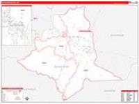 Silver Bow, Mt Carrier Route Wall Map